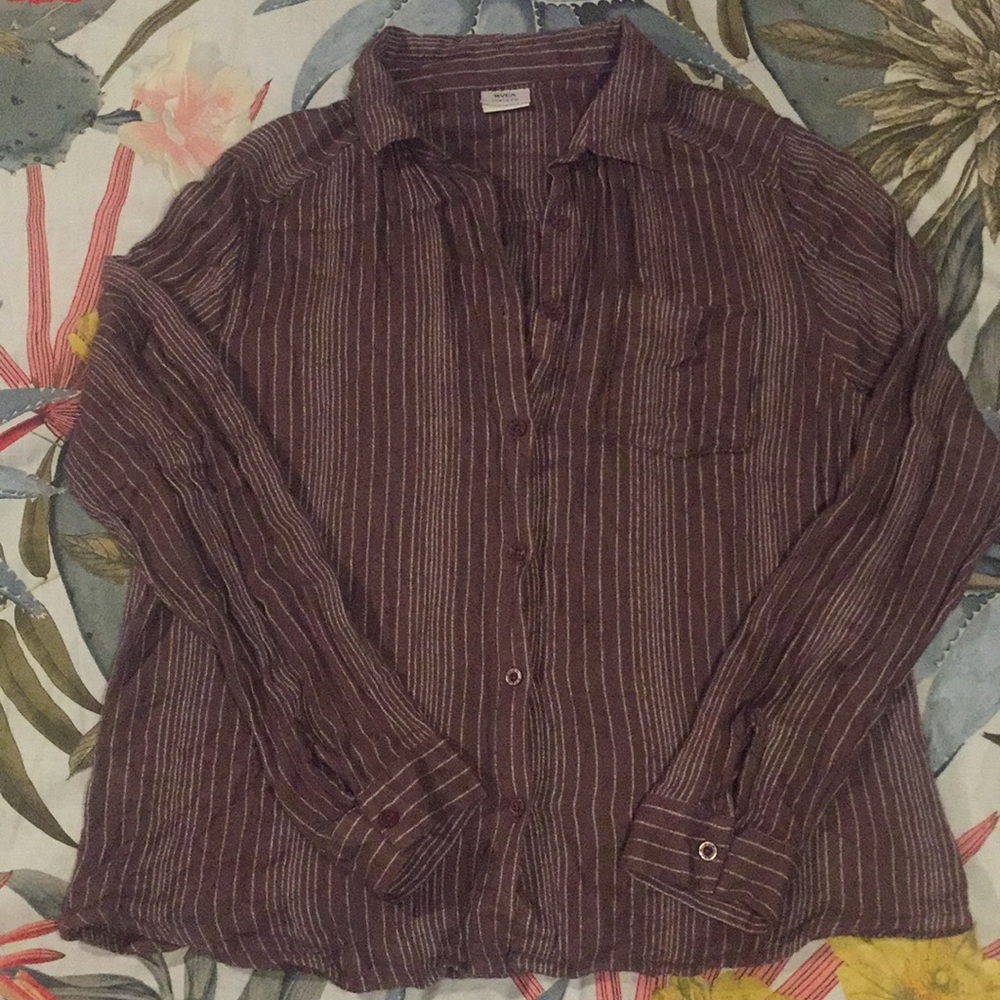 RVCA Denver button-up shirt in LARGE